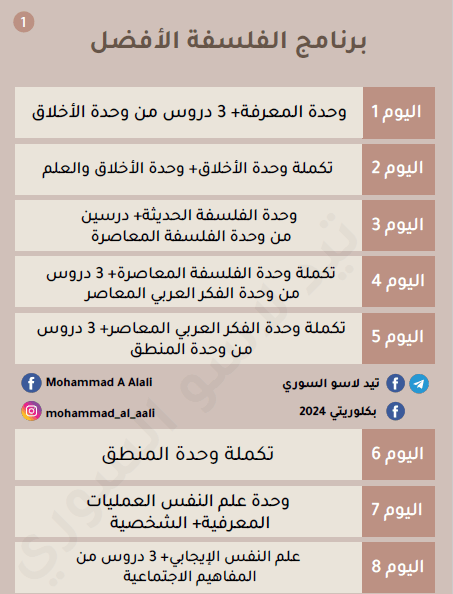 برنامجي هو دراسة الفلسفة والفيزياء في المنهج الجامعي السوري.